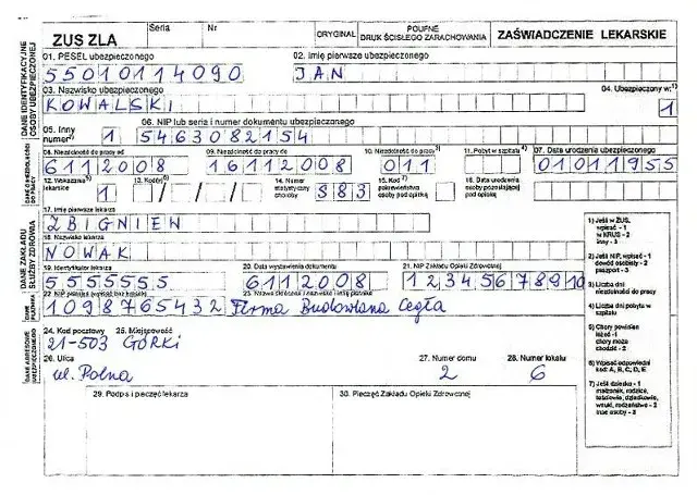 Zwolnienie lekarskie po ustaniu zatrudnienia: NIP byłego pracodawcy i jego znaczenie