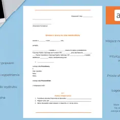 Wzór umowy o pracę na czas nieokreślony, gotowy do wypełnienia, zgodny z prawem.
