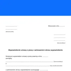 Szablon wypowiedzenia umowy o pracę. Dowiedz się, jak napisać podanie o zwolnienie z pracy, wypełniając dane pracownika i pracodawcy.