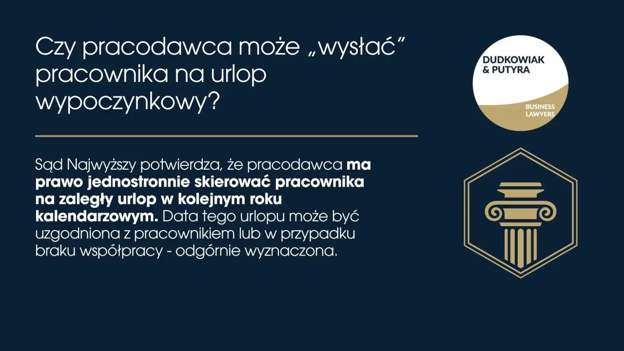 Czy szef może zmusić do urlopu? Sąd Najwyższy potwierdza, że pracodawca ma prawo jednostronnie skierować pracownika na zaległy urlop.