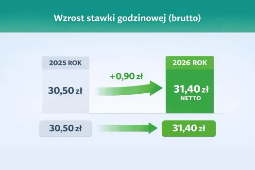 Umowa zlecenie 2026 - Ile netto na godzinę? Twoje wyliczenia